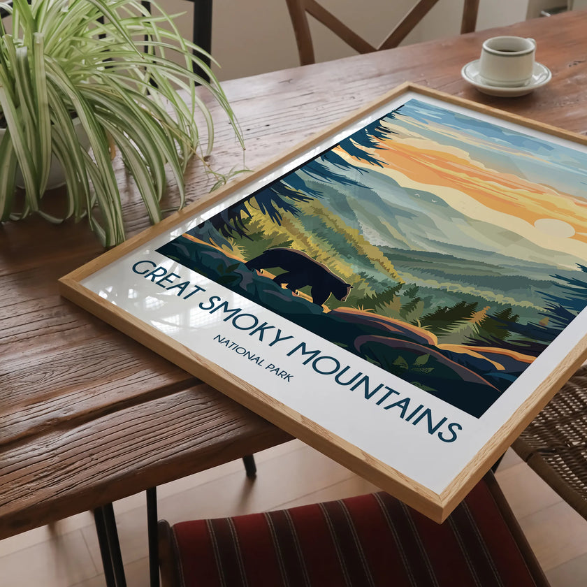 Smoky Mountains Minimalist Wall Art