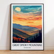 Smoky Mountains Minimalist Wall Art