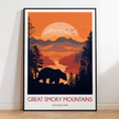 Smoky Mountains Minimalist Wall Art