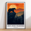 Smoky Mountains Minimalist Wall Art
