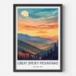 Smoky Mountains Scenic Landscape Art