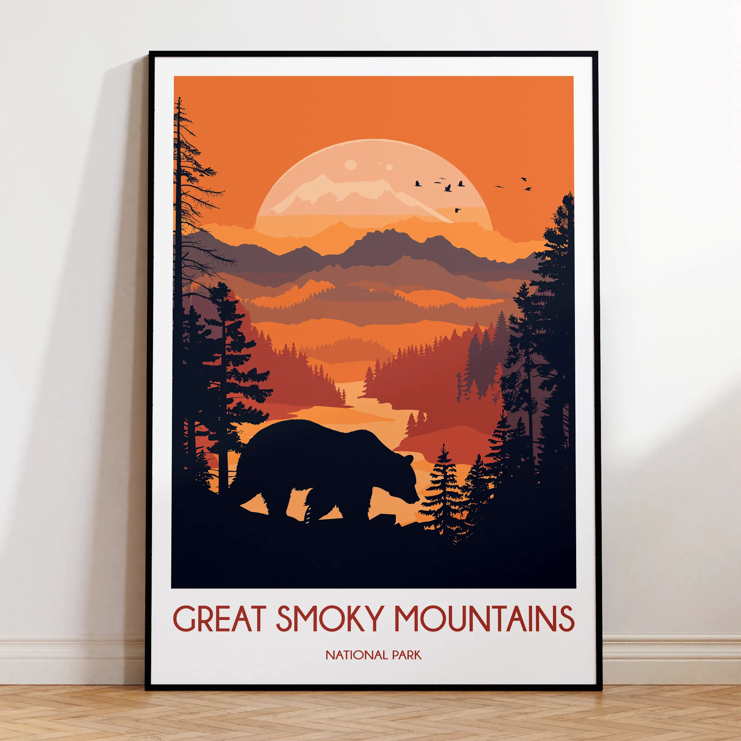 Smoky Mountains Scenic Landscape Art