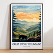 Smoky Mountains Scenic Landscape Art