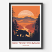 Smoky Mountains Souvenir Poster Print