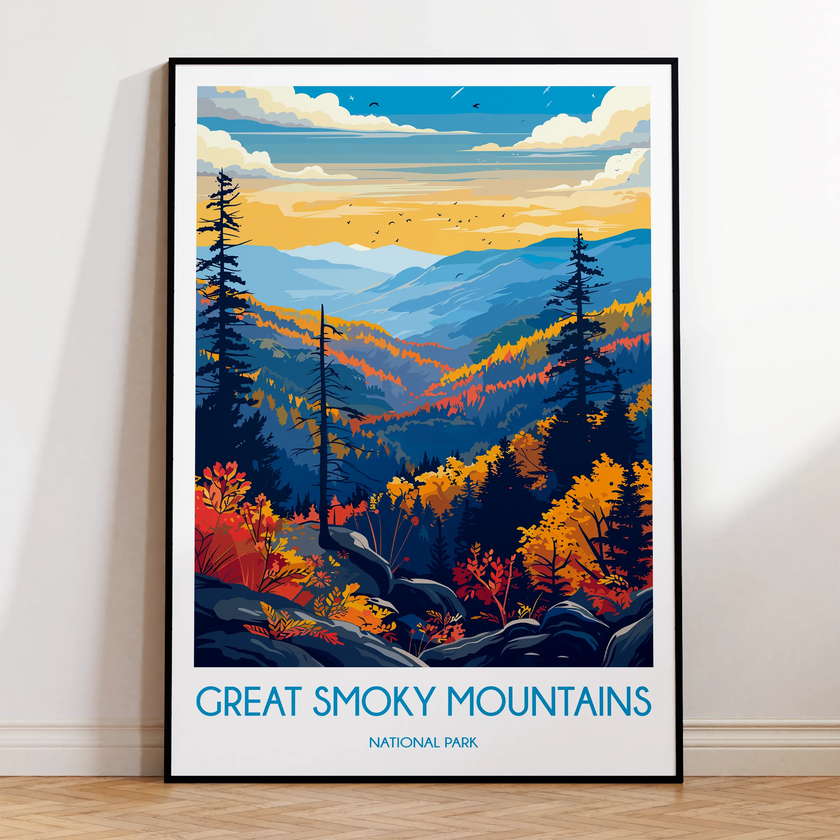 Smoky Mountains Souvenir Poster Print