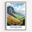Snowdonia Vintage Style Print