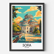 Sofia Modern Travel Poster