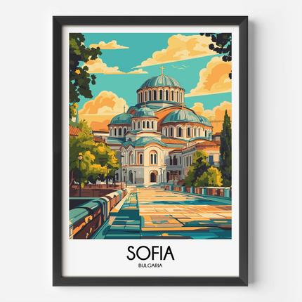 Sofia Modern Travel Poster
