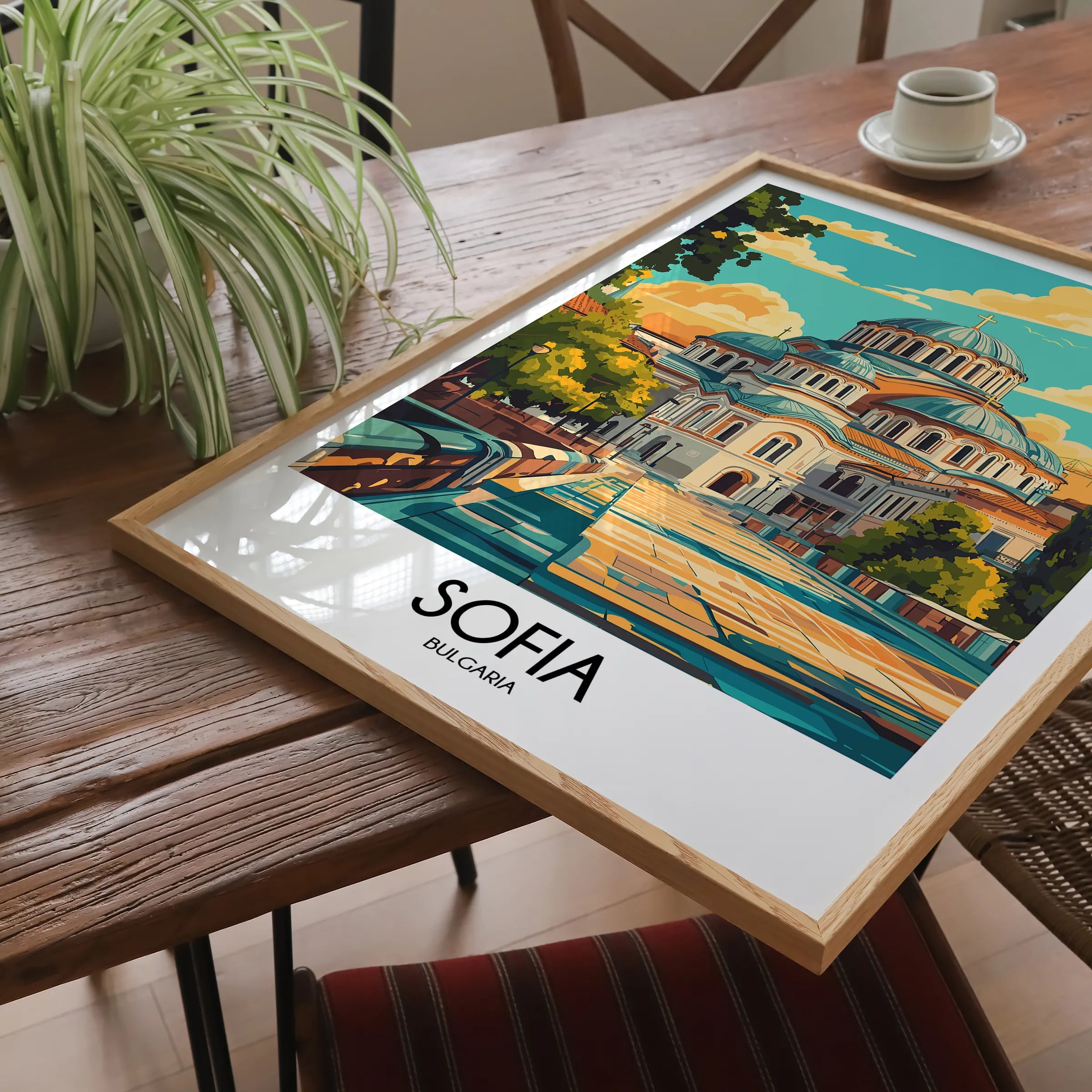 Sofia Retro Travel Illustration