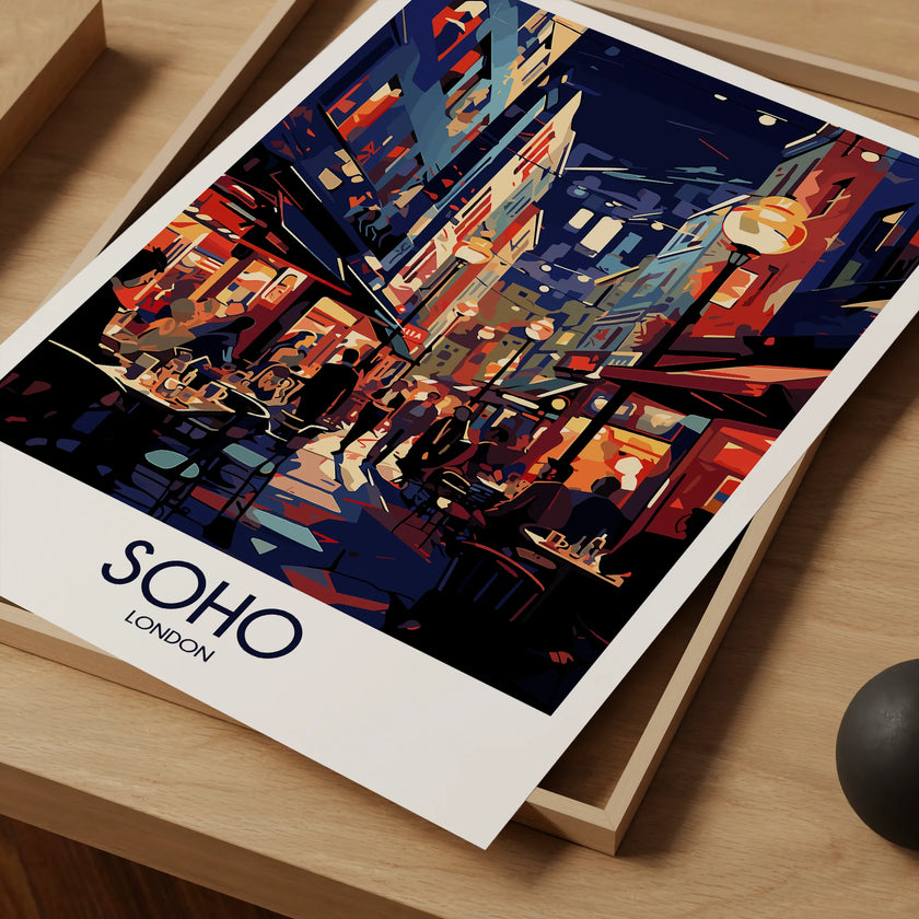 Soho Retro Travel Illustration