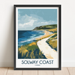 Solway Coast Modern Travel Poster