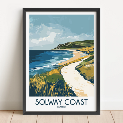 Solway Coast Modern Travel Poster