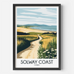 Solway Coast Modern Travel Poster