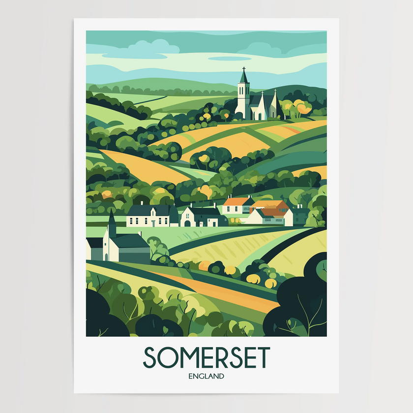 Somerset Vintage Style Print