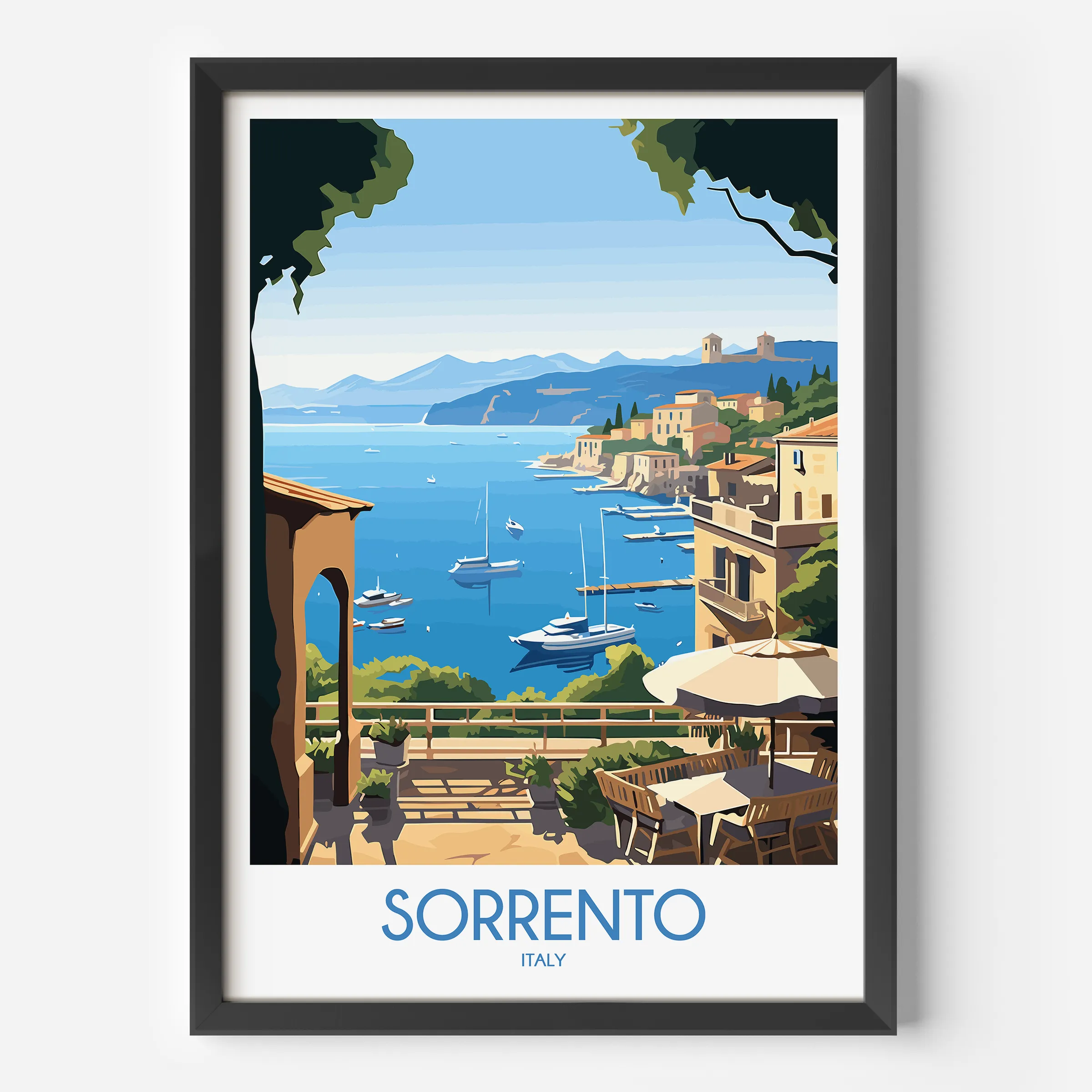 Sorrento Modern Travel Poster