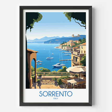 Sorrento Modern Travel Poster