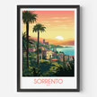 Sorrento Retro Travel Illustration