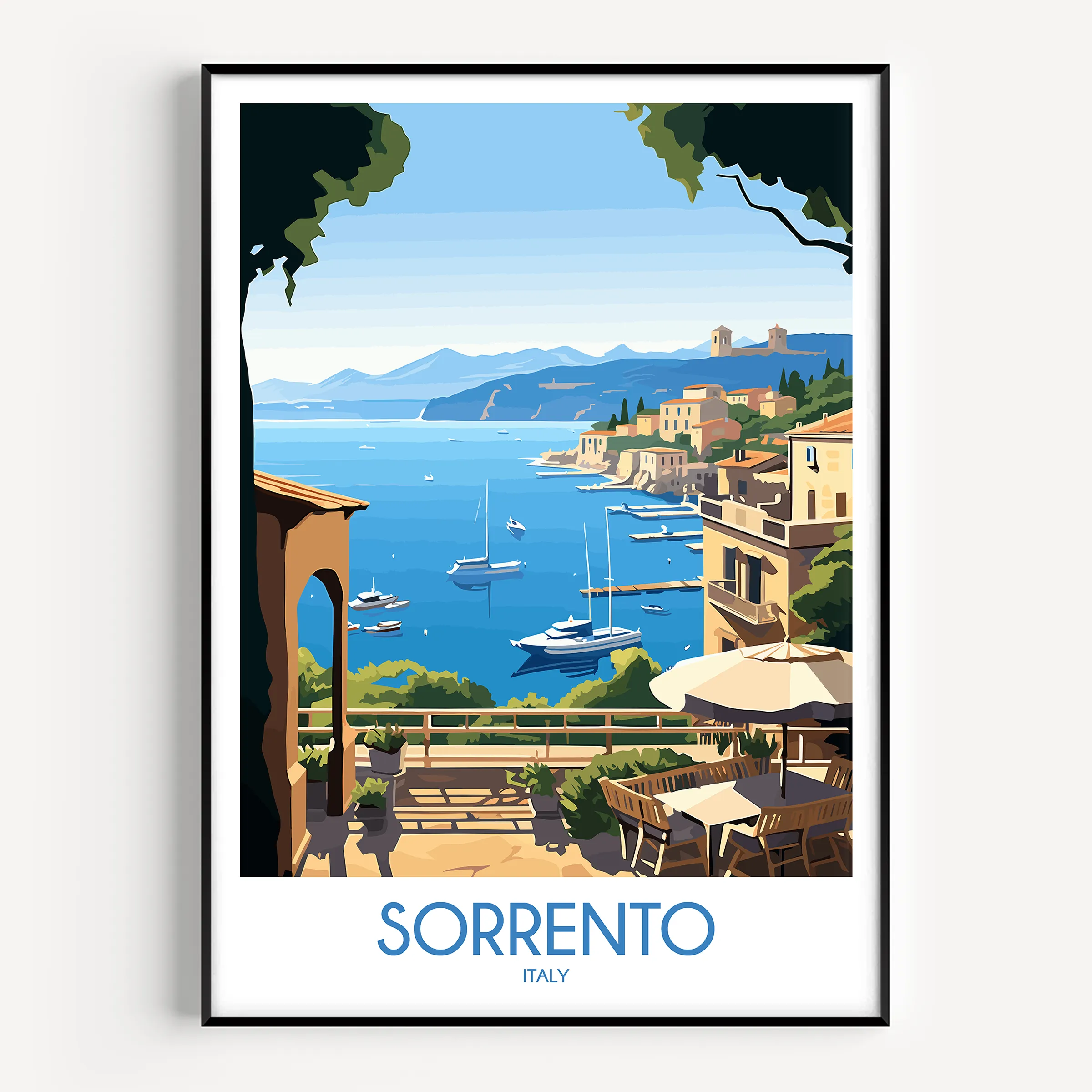 Sorrento Vintage Style Print