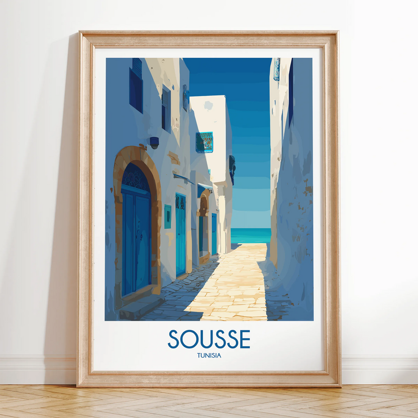 Sousse Modern Travel Poster