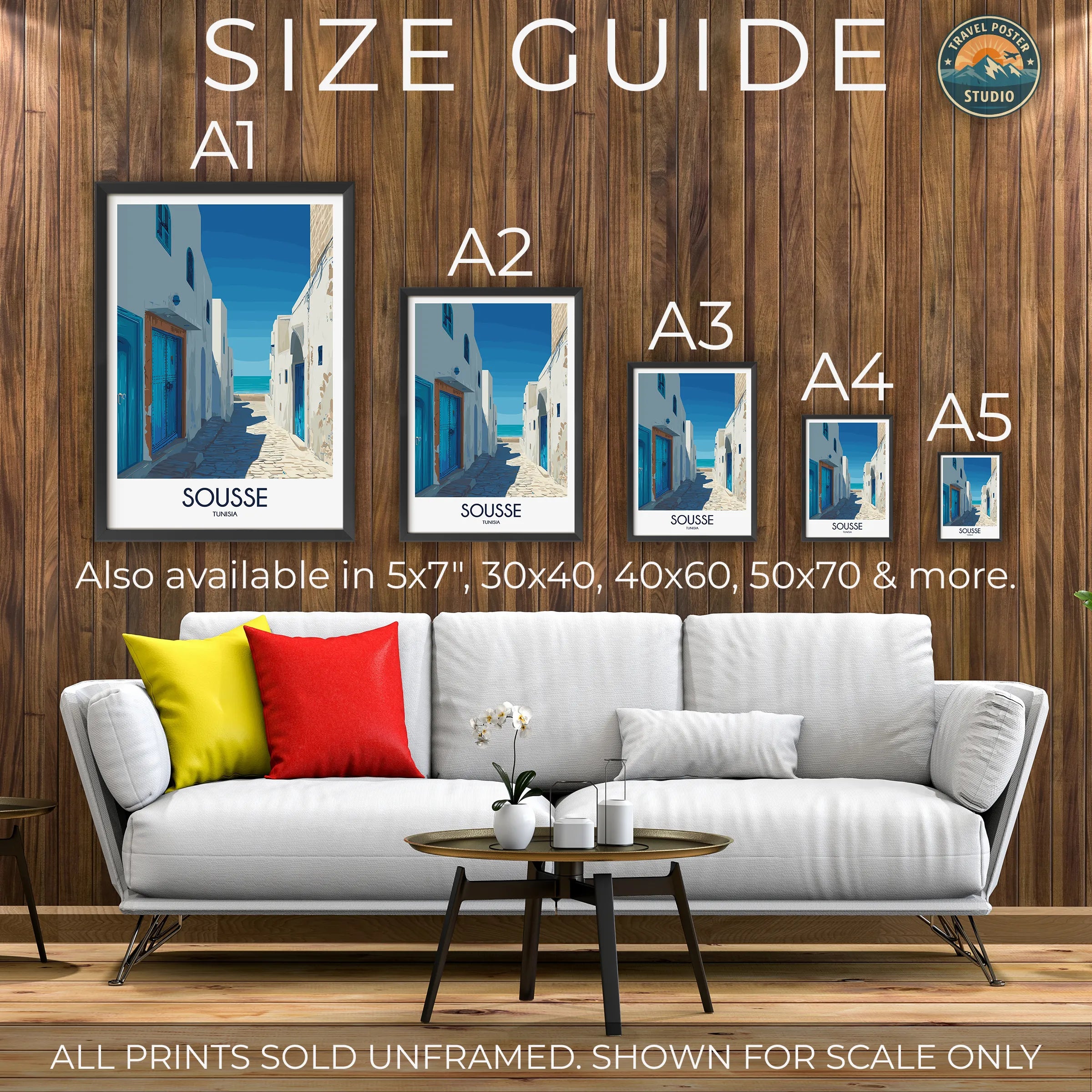 Sousse Modern Travel Poster