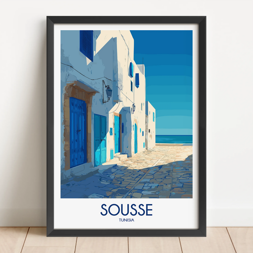 Sousse Modern Travel Poster