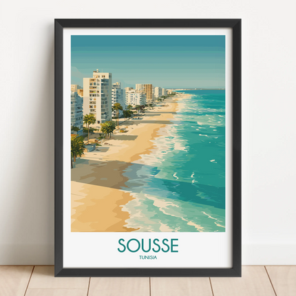 Sousse Modern Travel Poster