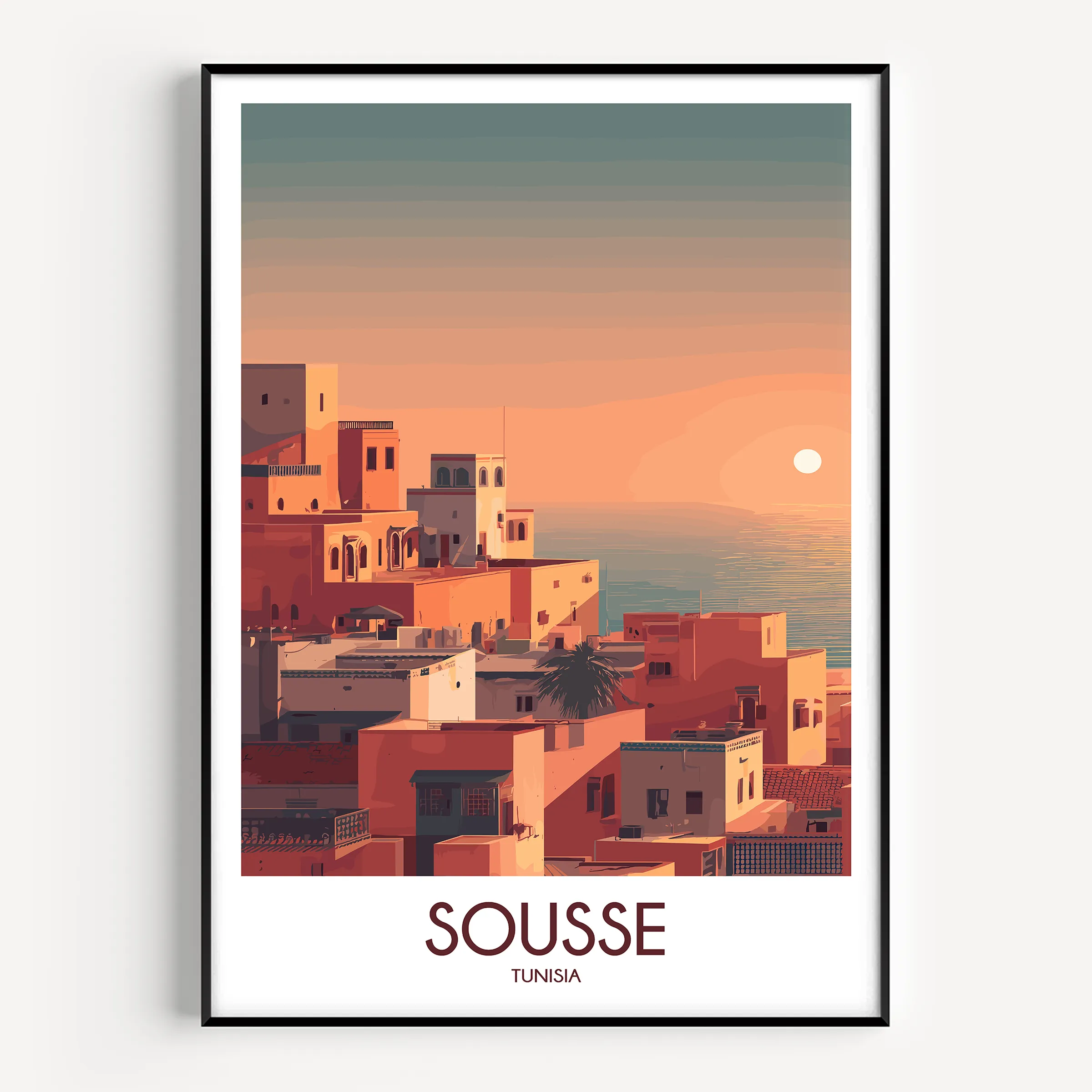 Sousse Modern Travel Poster