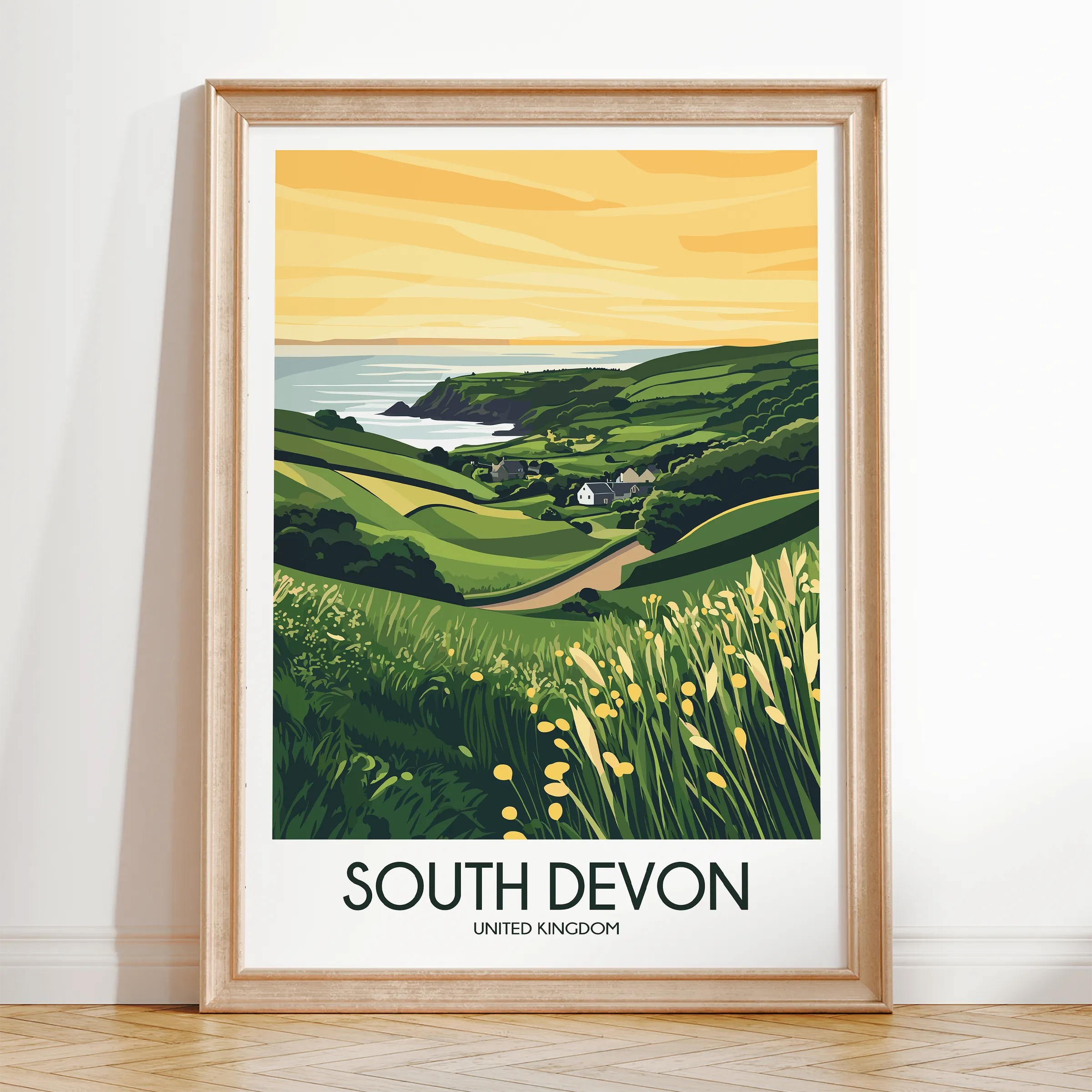 South Devon Destination Art Gift