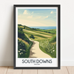 South Downs Destination Art Gift