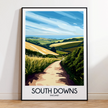 South Downs Destination Art Gift