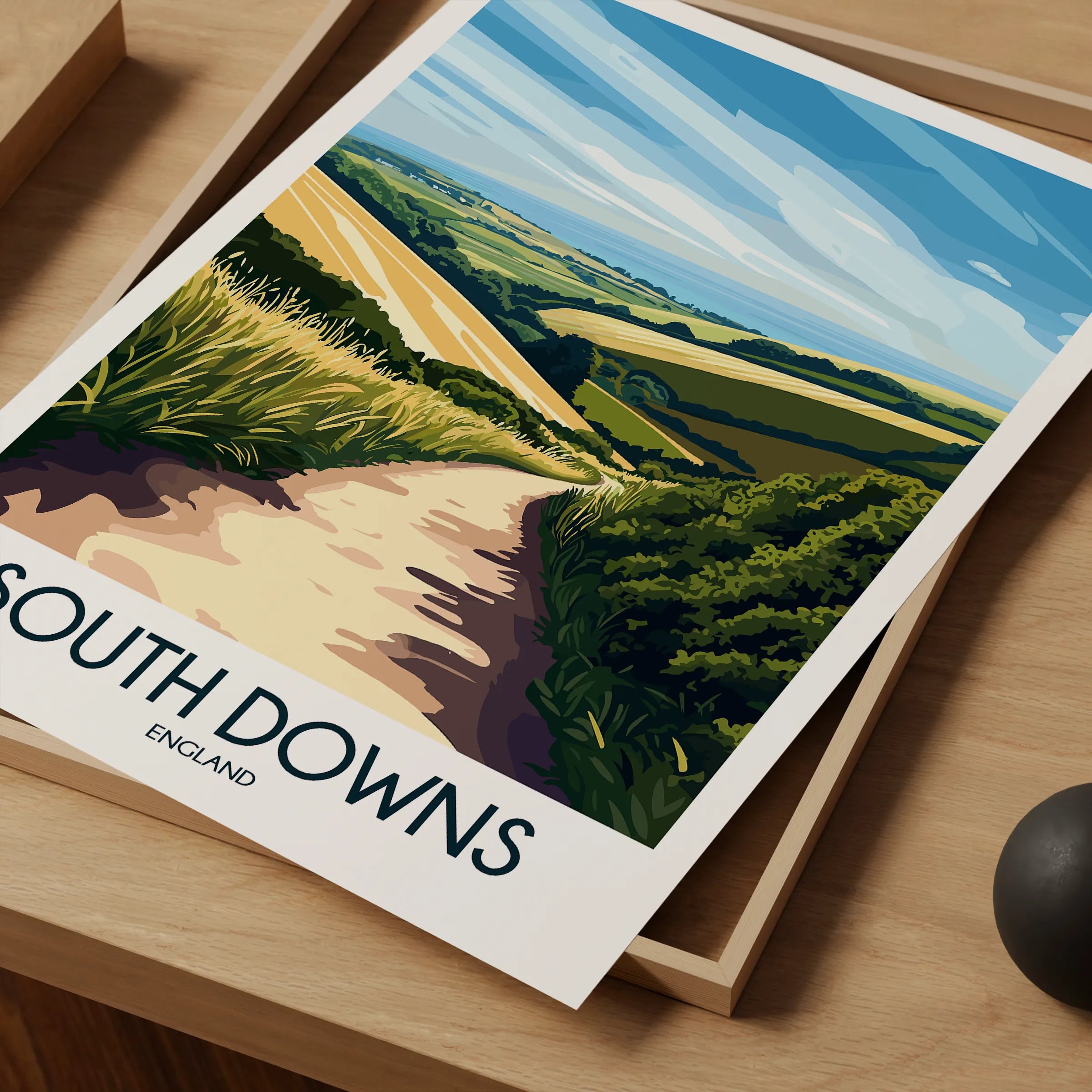 South Downs Minimalist Wall Art