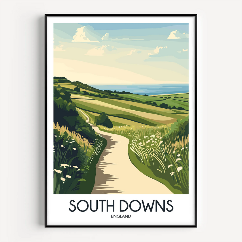 South Downs Minimalist Wall Art