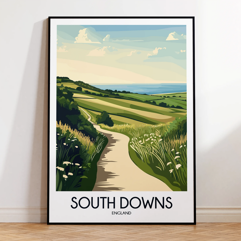 South Downs Souvenir Poster Print