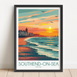 Southend-On-Sea Destination Art Gift