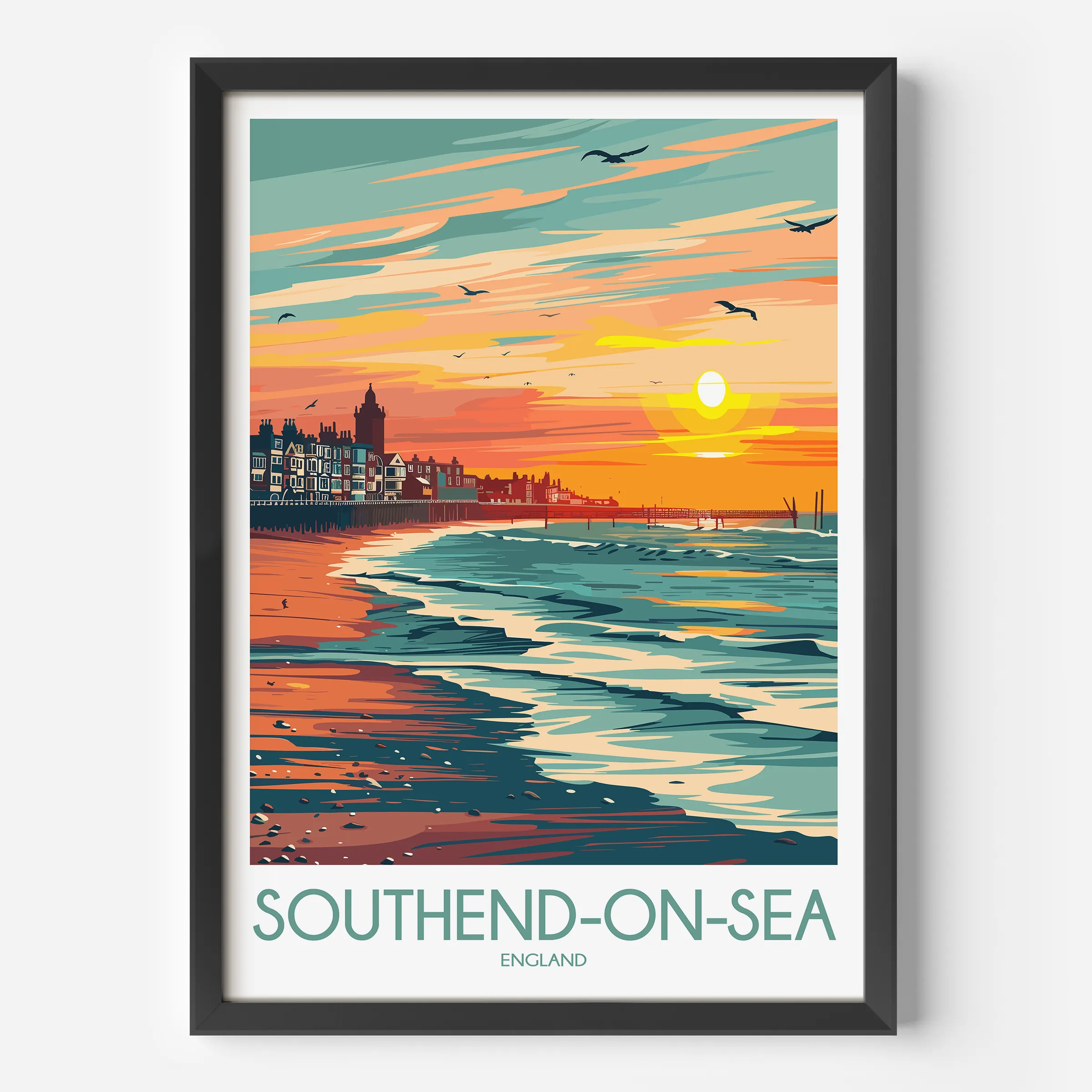 Southend-On-Sea Souvenir Poster Print