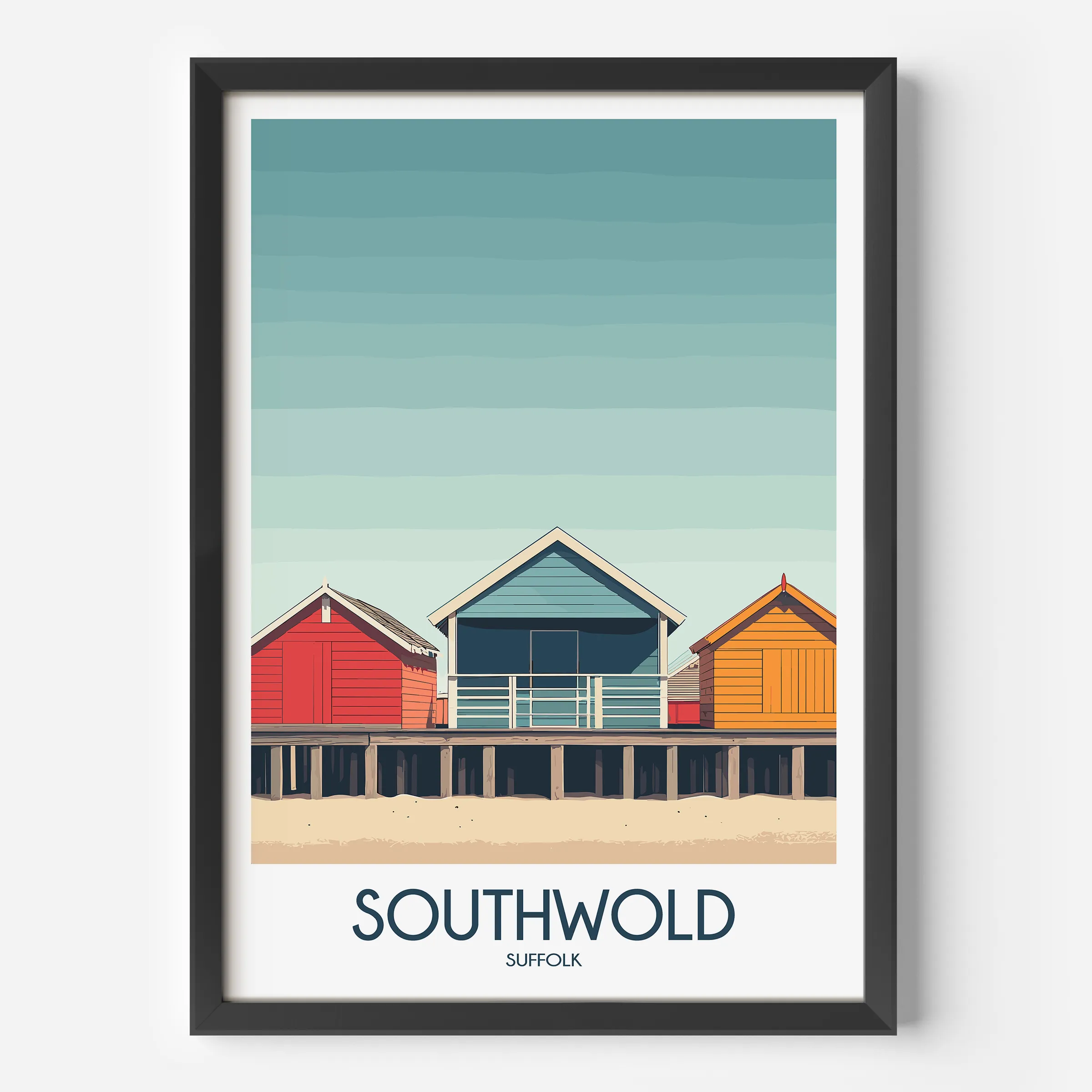 Southwold Retro Travel Illustration