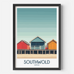 Southwold Retro Travel Illustration