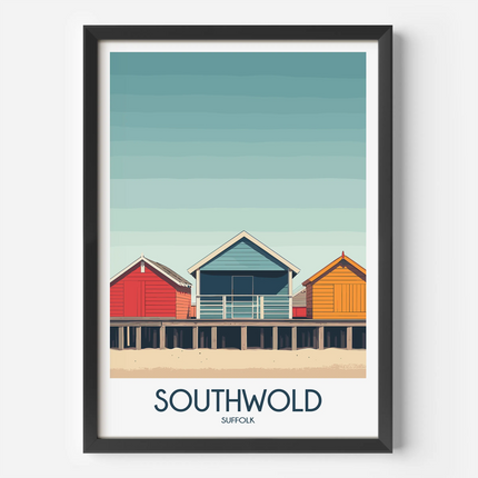 Southwold Retro Travel Illustration
