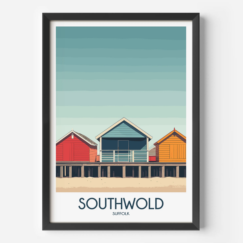 Southwold Retro Travel Illustration