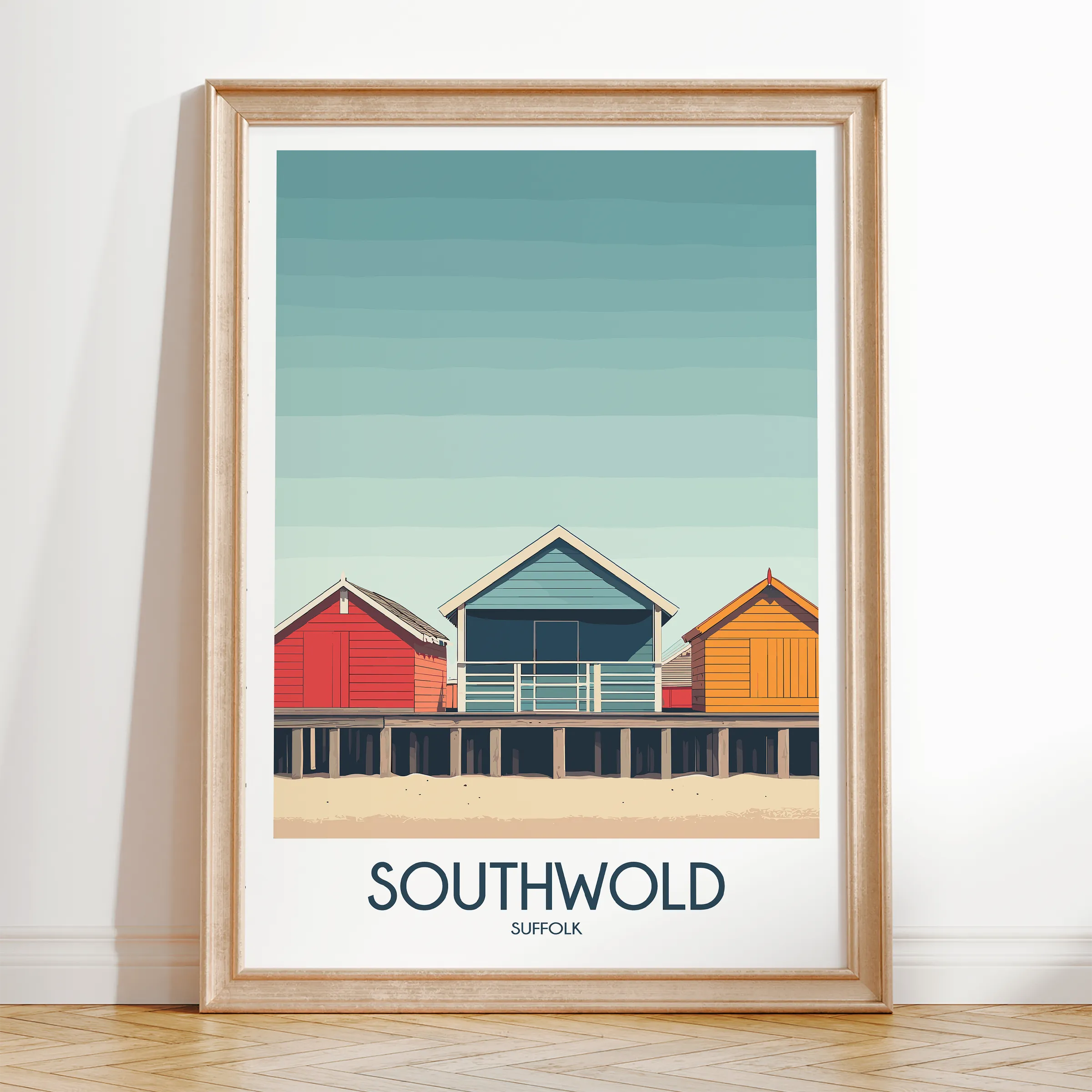 Southwold Vintage Style Print