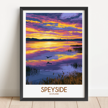 Speyside Retro Travel Illustration