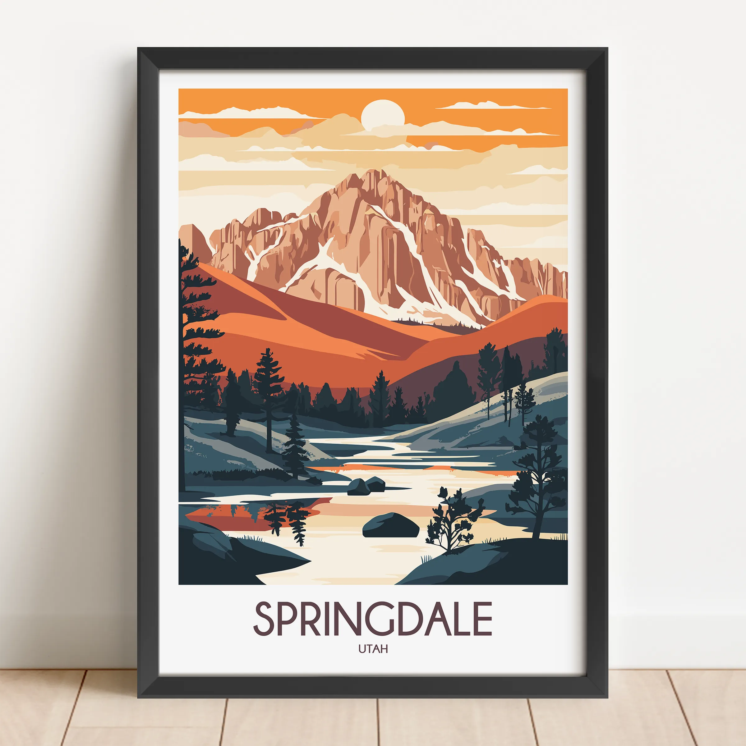 Springdale Vintage Style Print