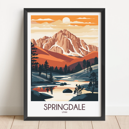 Springdale Vintage Style Print