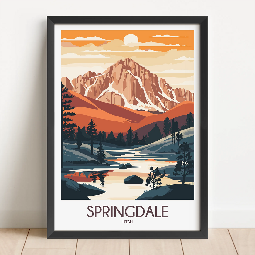 Springdale Vintage Style Print