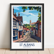 St Albans Vintage Style Print