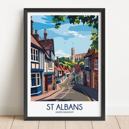 St Albans Vintage Style Print