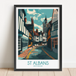 St Albans Vintage Style Print