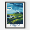 St Andrews Vintage Style Print