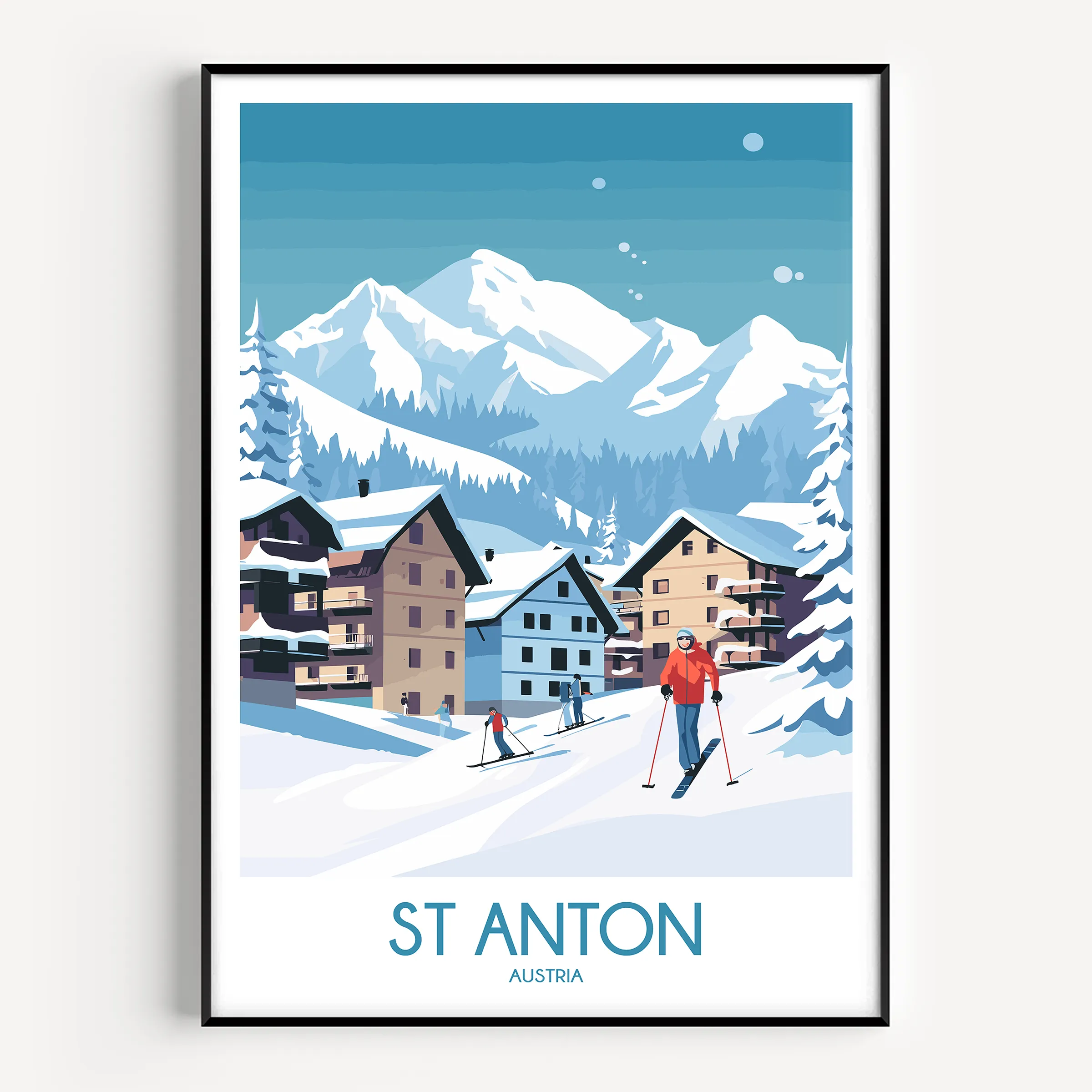 St Anton Destination Art Gift