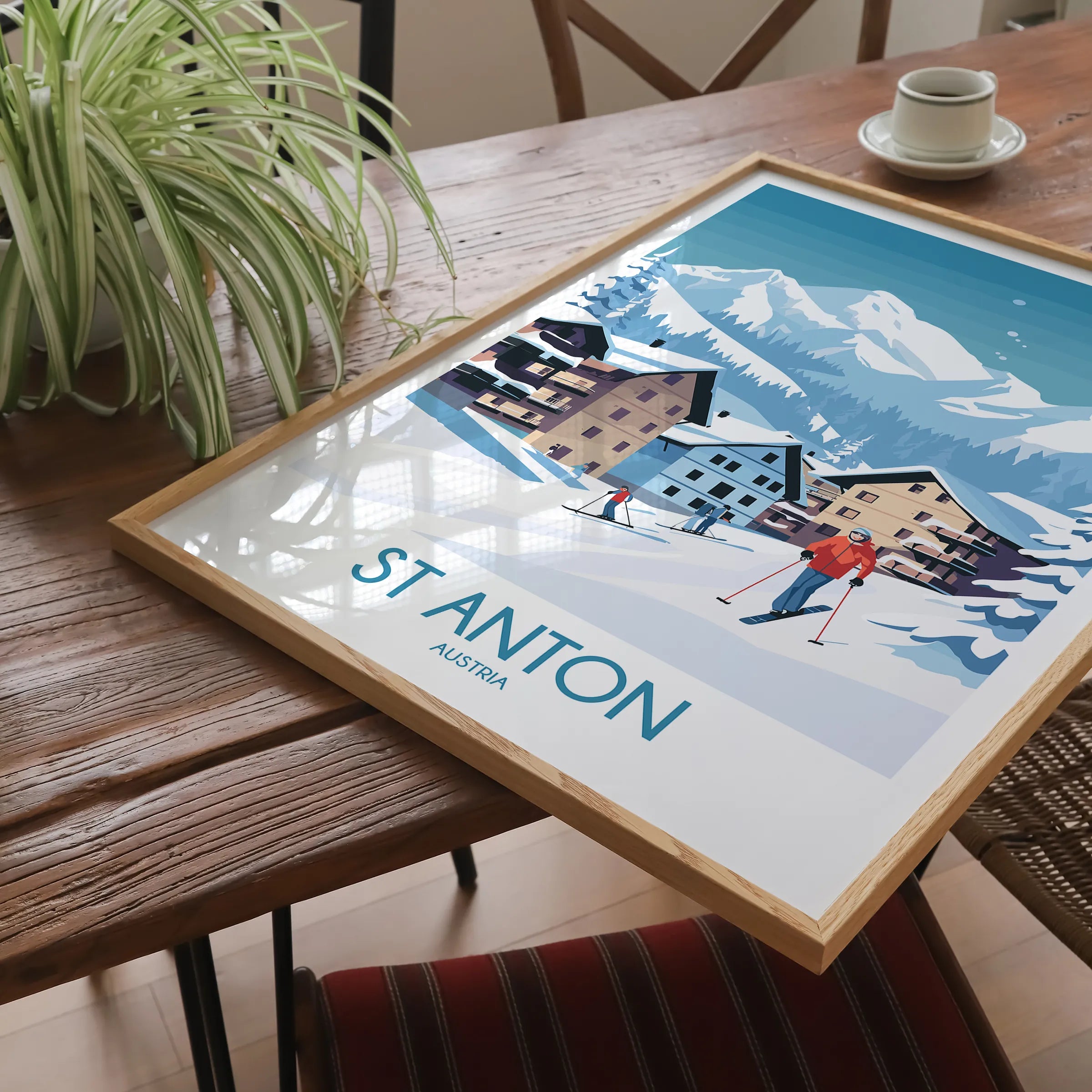 St Anton Souvenir Poster Print